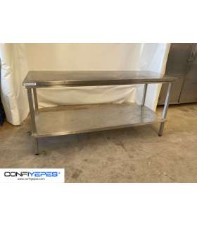 MESA CENTRAL CON BALDA 2000X700X930MM