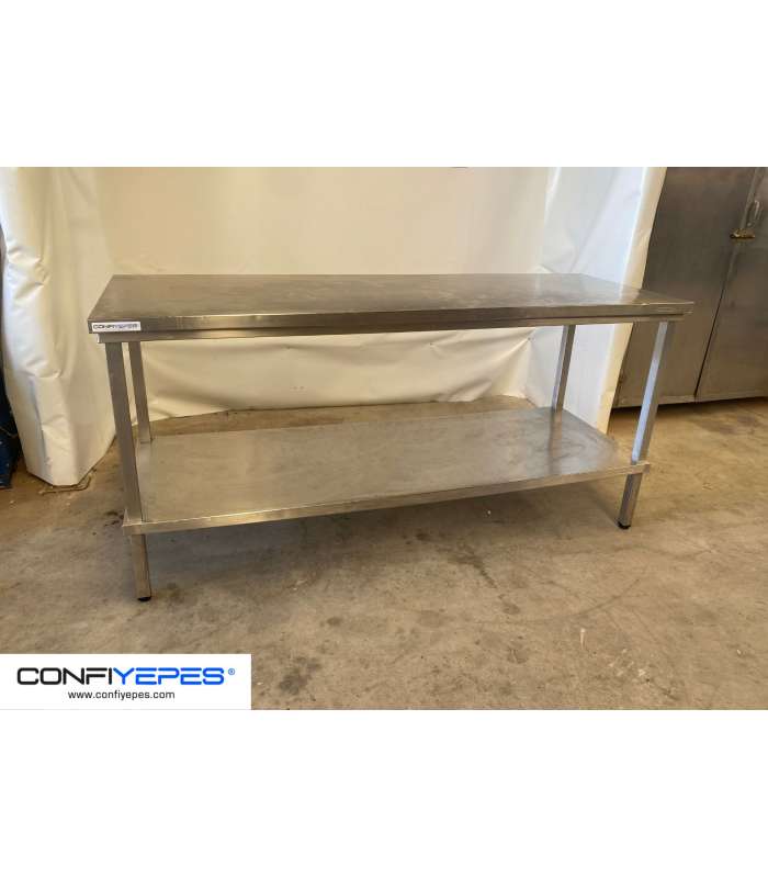 MESA CENTRAL CON BALDA 2000X700X930MM