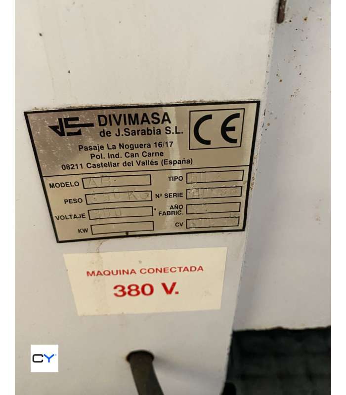 AMASADORA 50KG BRAZOS DIVIMASA