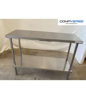 MESA CENTRAL ACERO INOX 1300X500X940MM