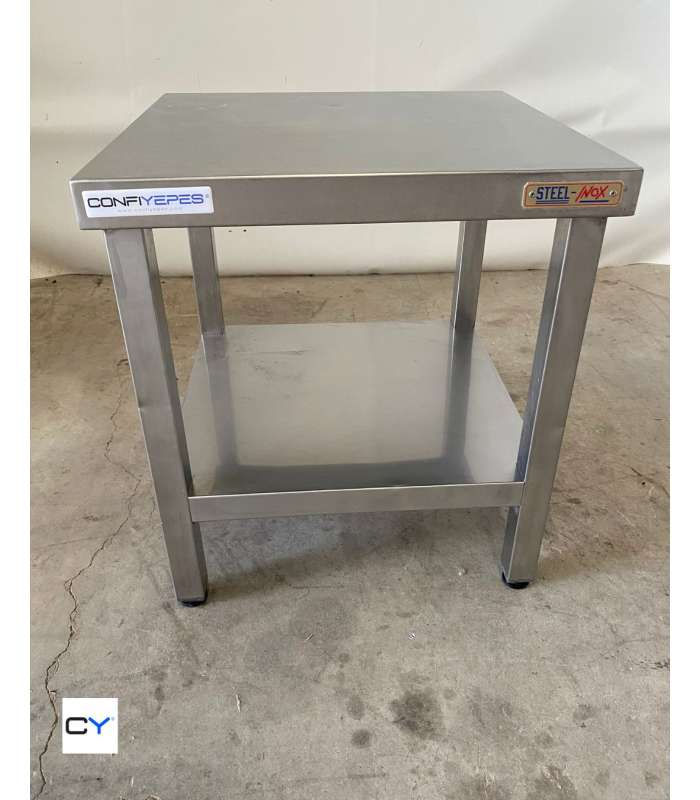 MESA AUXILIAR 550X550X600MM ACERO INOX