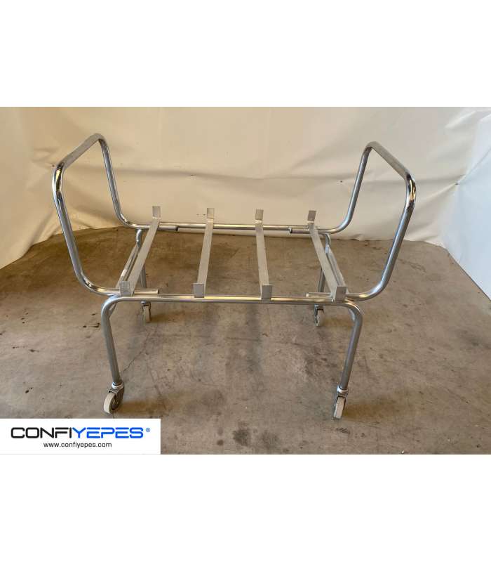 CARRO PORTA VAJILLA CON DOS CUBETAS