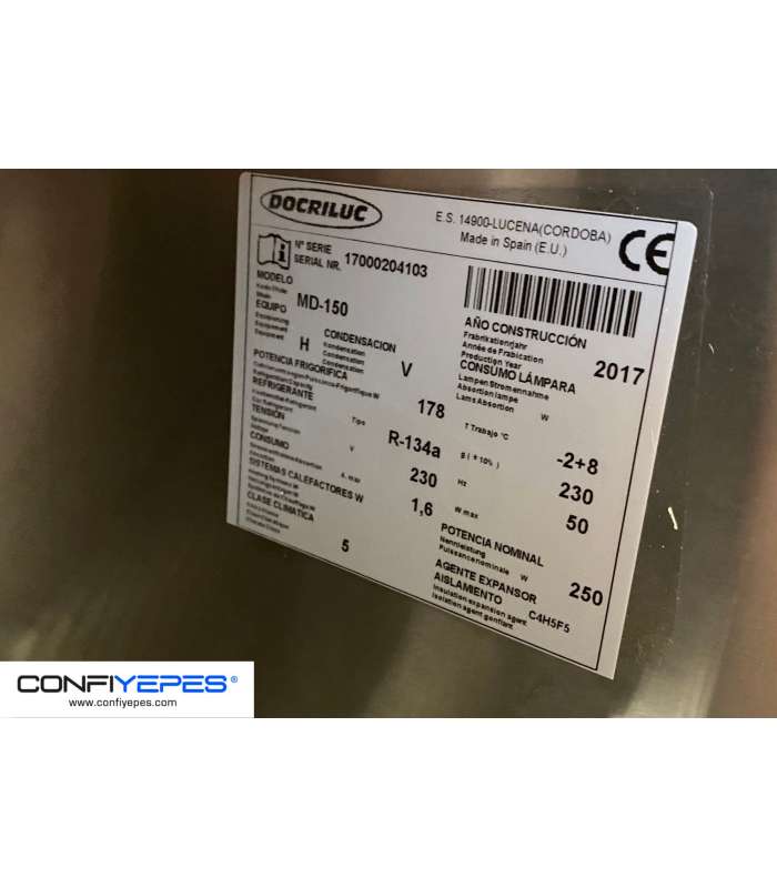 MESA REFRIGERADA 1,5M DOCRILUC