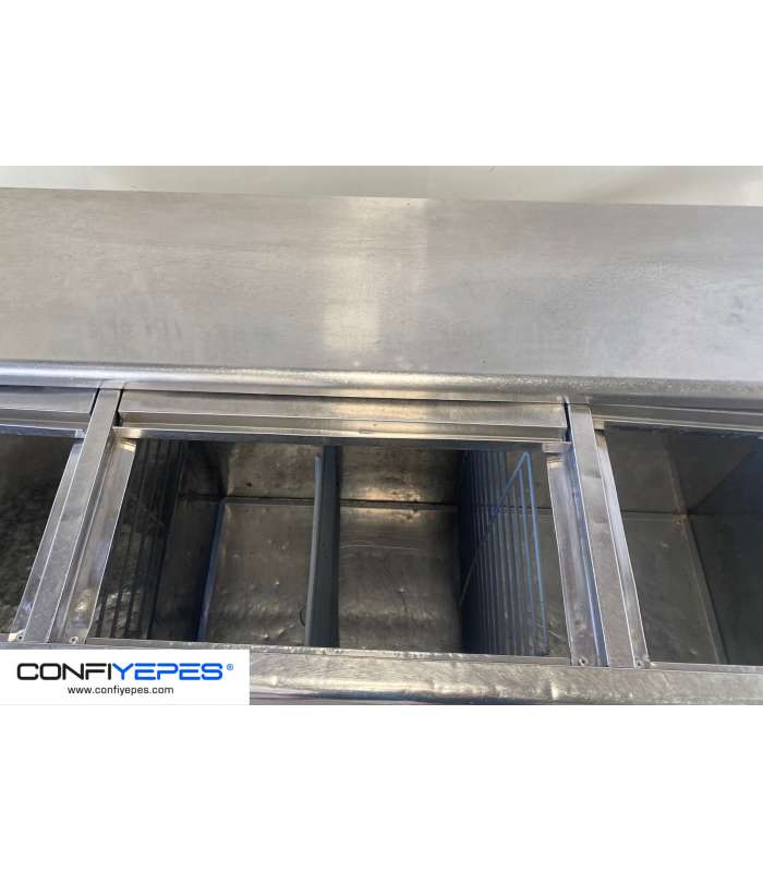 BOTELLERO 1,5M ACERO INOX COMERSA