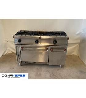 COCINA TRES FUEGOS + HORNO REPAGAS