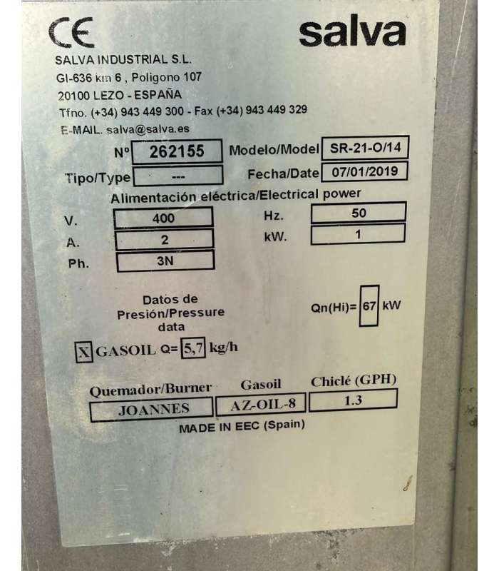 HORNO ROTATIVO SALVA SIROCCO