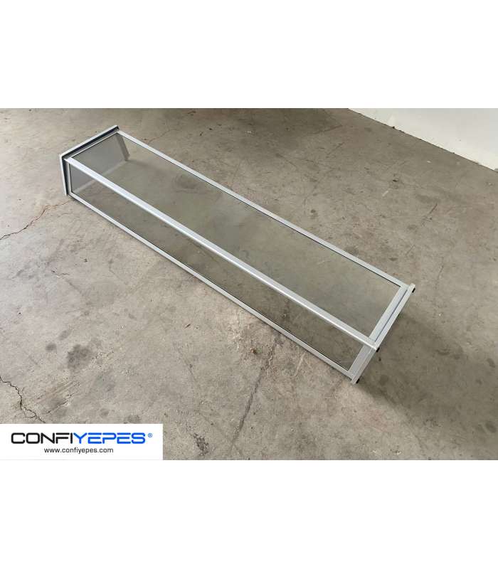 VITRINA NEUTRA SOBREMESA SIN BASE