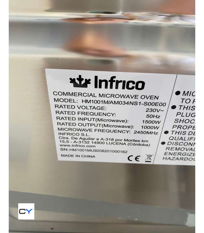 MICROONDAS MAGNETRON MANUAL INFRICO