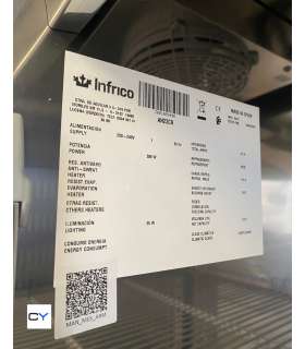 EXPOSITOR REFRIGERADO PUERTA CRISTAL INFRICO