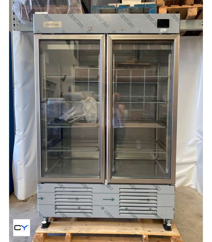 EXPOSITOR DOBLE PUERTA CRISTAL REFRIGERADO INFRICO