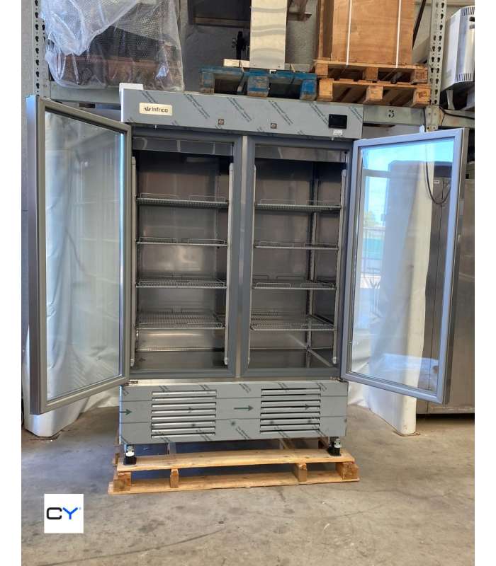 EXPOSITOR DOBLE PUERTA CRISTAL REFRIGERADO INFRICO