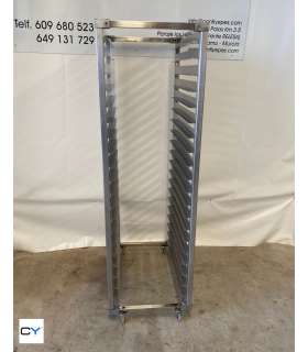 CARRO ACERO INOX 20 GUÍAS 7CM