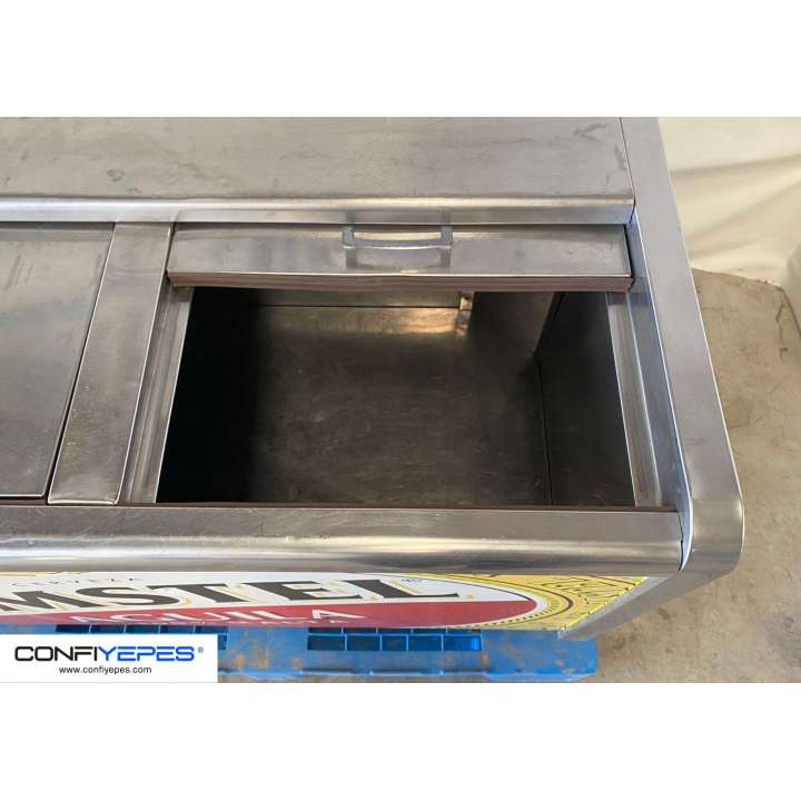 BOTELLERO INTERIOR INOX 1M