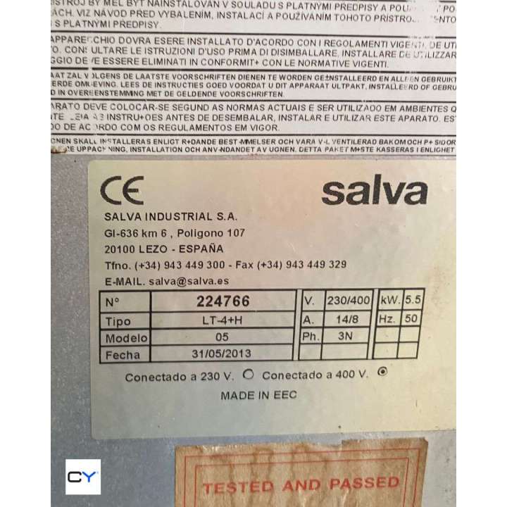 HORNO ELÉCTRICO 4 BANDEJAS SALVA