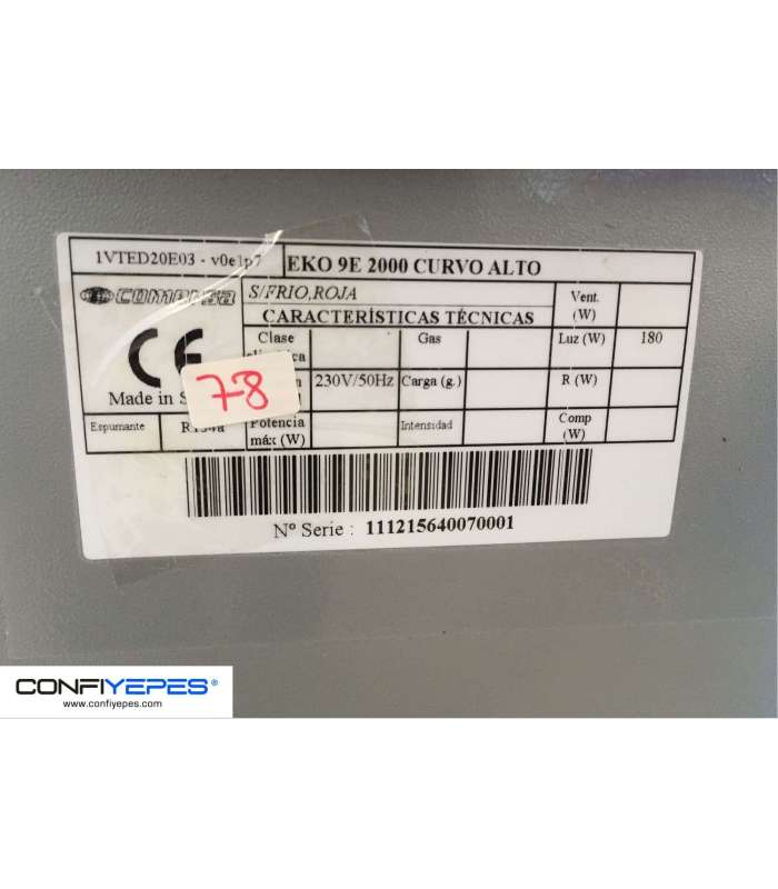 VITRINA NEUTRA COMERSA