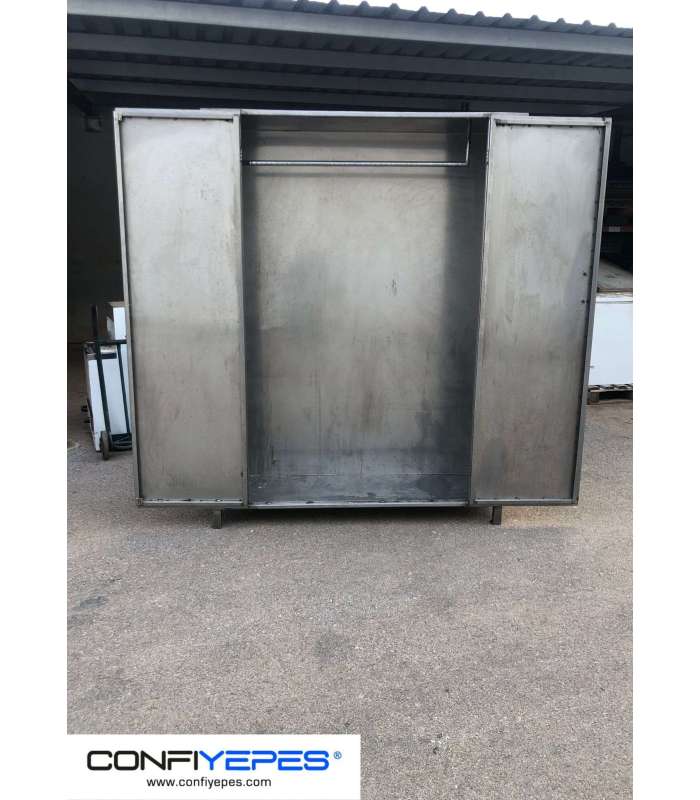 ARMARIO ACERO INOXIDABLE CON BARRA