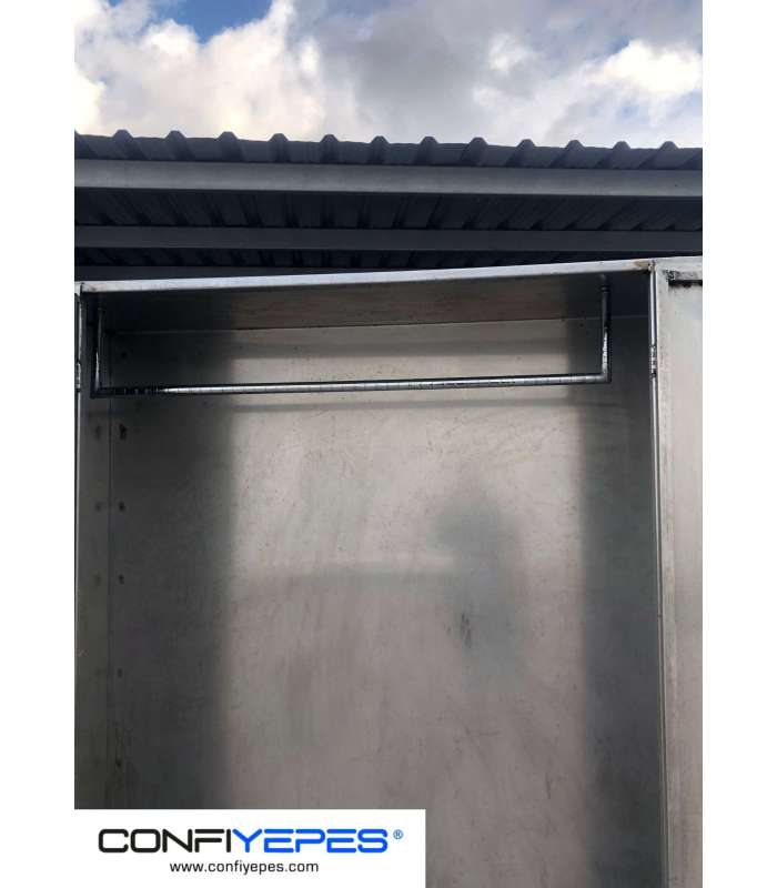 ARMARIO ACERO INOXIDABLE CON BARRA