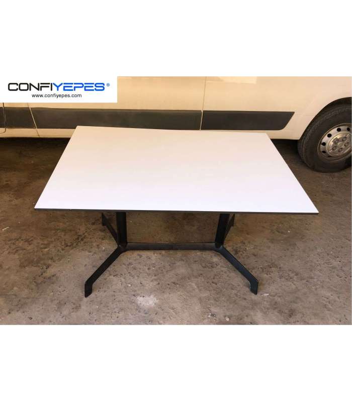 MESA BLANCA RECTANGULAR 1200X800MM