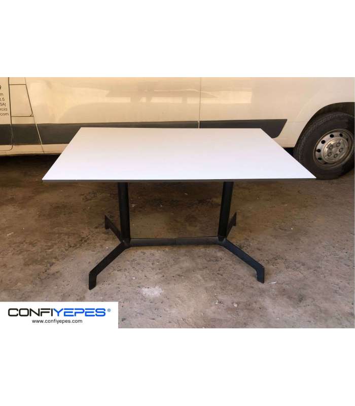 MESA BLANCA RECTANGULAR 1200X800MM