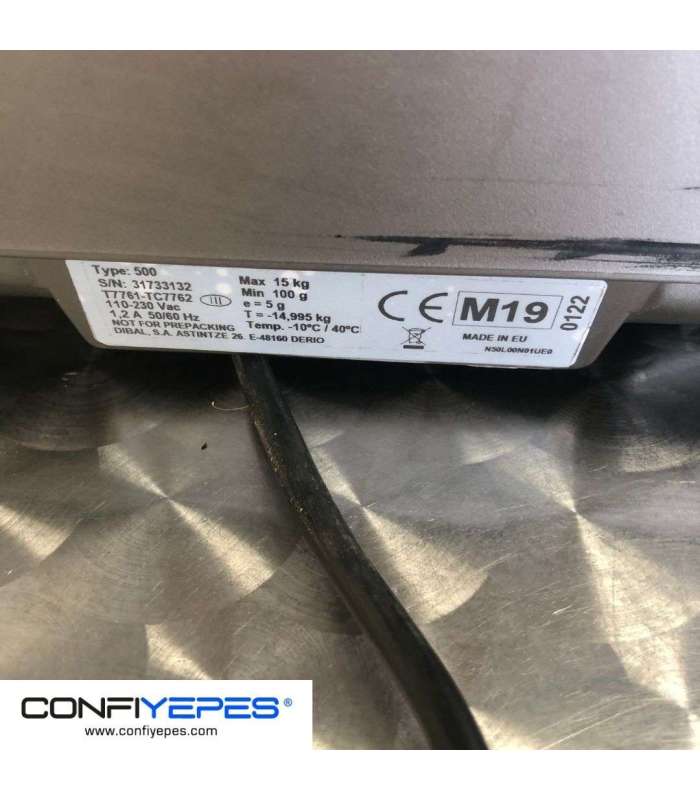 PESO CON TICKET DIBAL